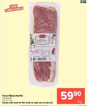 Coop Extra Färsk Fläskytterfilé erbjuda