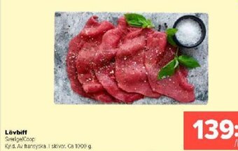 Coop Extra Lövbiff Sverige/Coop erbjuda