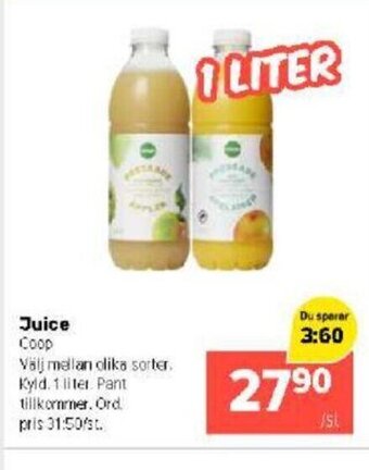 Coop Extra Juice Coop erbjuda