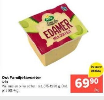 Coop Extra Ost Familjefavoriter Arla erbjuda