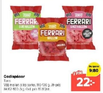 Coop Extra Godispåsar Toms erbjuda