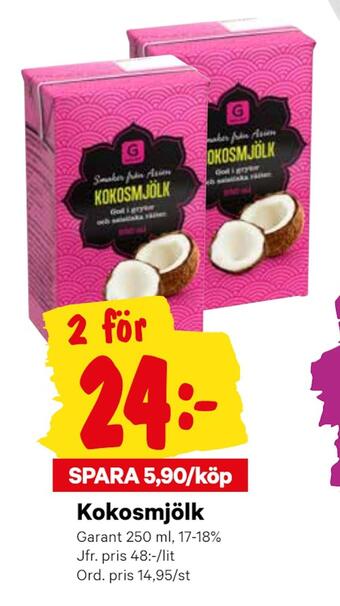 City Gross Kokosmjölk erbjuda