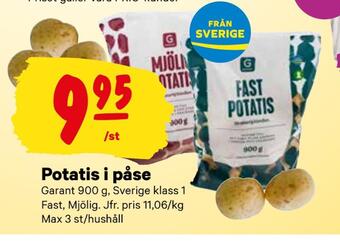 City Gross Potatis i påse erbjuda
