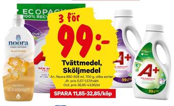 City Gross Tvättmedel, sköljmedel erbjuda