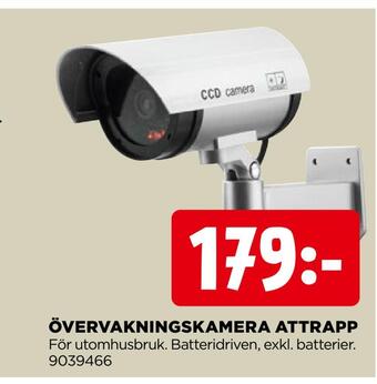 Jem&Fix Övervakningskamera attrapp erbjuda