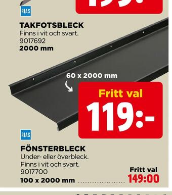 Jem&Fix Fönsterbleck erbjuda