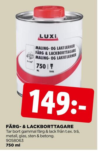 Jem&Fix Färg- & lackborttagare erbjuda