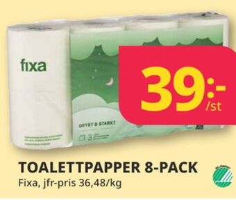 Tempo Fixa toalettpapper erbjuda