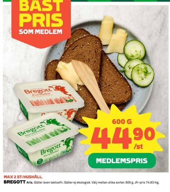 Coop BREGOTT Arla erbjuda