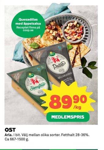 Coop OST Arla erbjuda