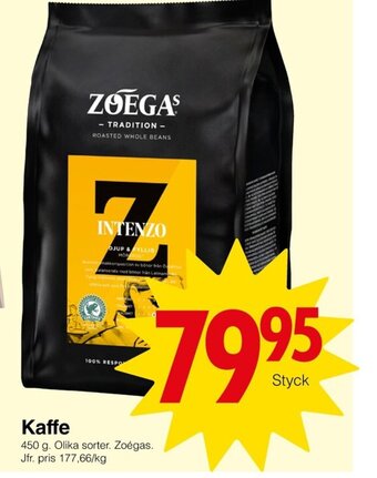 Matöppet Kaffe 450 g. Zoégas erbjuda