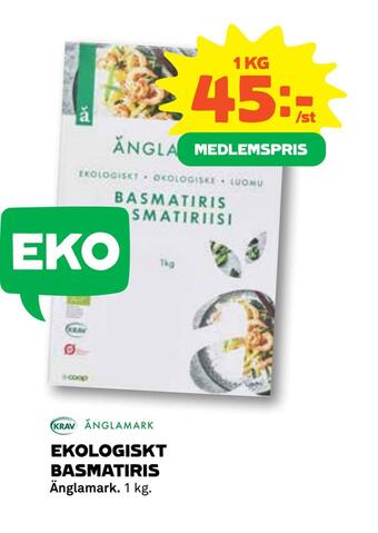 Coop Daglivs Ekologiskt basmatiris erbjuda
