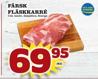 Matdax Färsk fläskkarré erbjuda