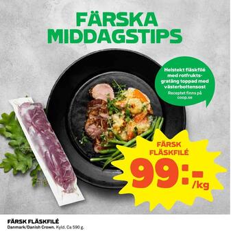 Coop Konsum Färsk fläskfilé erbjuda