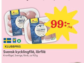 Hemköp Svensk kycklingfilé, lårfilé erbjuda