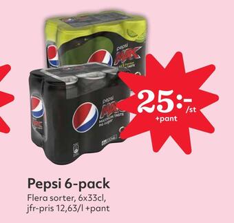 Hemköp Pepsi 6-pack erbjuda
