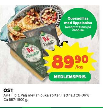 Coop Daglivs Ost erbjuda