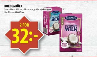 Matvärlden Tensta Kokosmjölk erbjuda