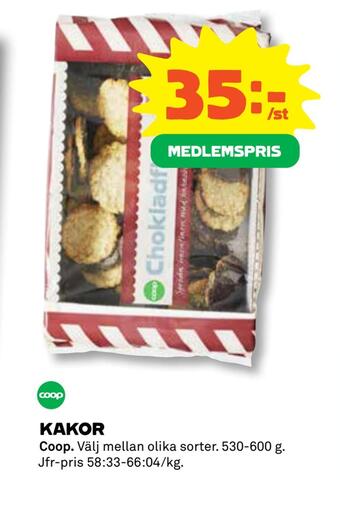 Coop Daglivs Kakor erbjuda
