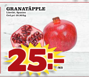 Din Mat Granatäpple erbjuda