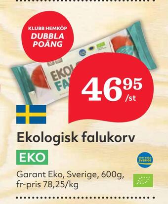 Hemköp Ekologisk falukorv erbjuda