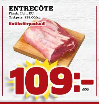 Supergrossen Entrecôte erbjuda