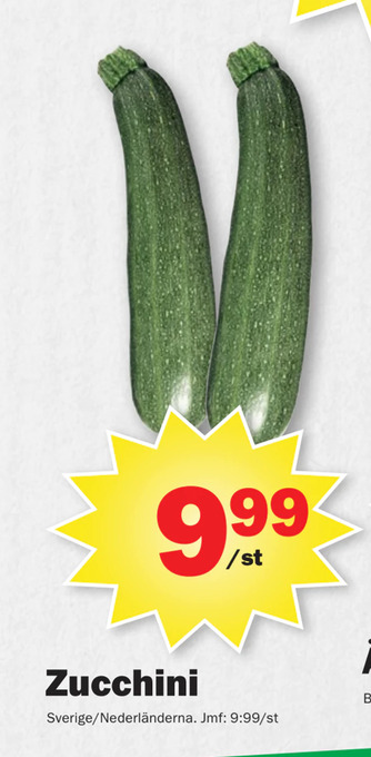 Pekås Zucchini erbjuda