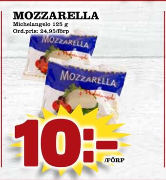 Supergrossen Mozzarella erbjuda