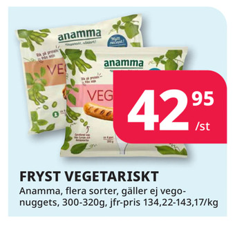 Fryst vegetariskt