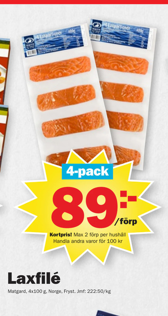 Pekås Laxfilé erbjuda
