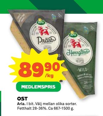 Coop Forum Ost erbjuda