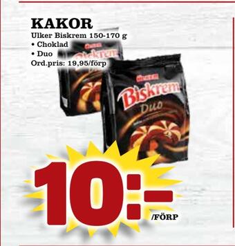 Supergrossen Kakor erbjuda