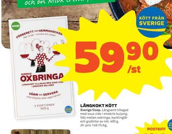 Coop Forum Långkokt kött erbjuda