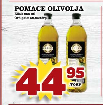 Supergrossen Pomace olivolja erbjuda