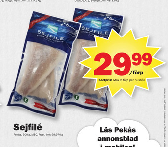 Pekås Sejfilé erbjuda