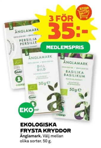 Coop Forum Ekologiska frysta kryddor erbjuda