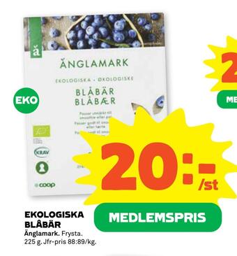 Coop Forum Ekologiska blåbär erbjuda
