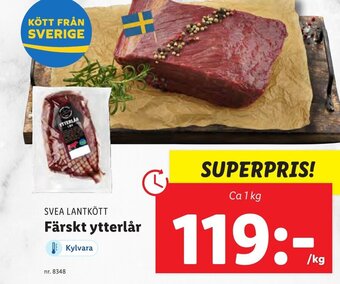 Lidl SVEA LANTKÖTT Färskt ytterlår erbjuda