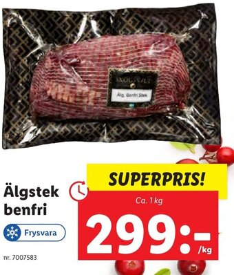 Älgstek benfri