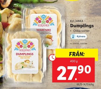 Lidl KULJANKA Dumplings erbjuda