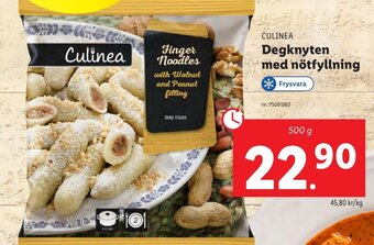 Lidl CULINEA Degknyten med nötfyllning erbjuda