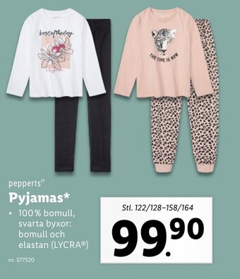Lidl pepperts! Pyjamas erbjuda