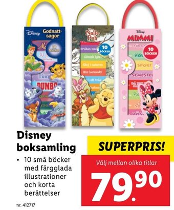 Lidl Disney boksamling erbjuda