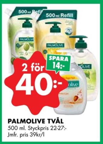 ÖoB Palmolive tvål flytande erbjuda