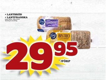 Matdax Bistro lantbröd erbjuda