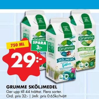 ÖoB Grumme sköljmedel erbjuda