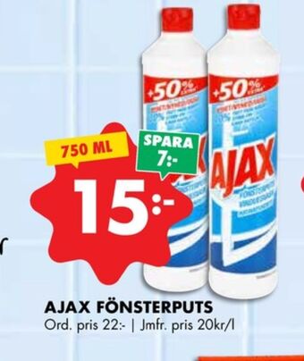 ÖoB Ajax fönsterputs erbjuda