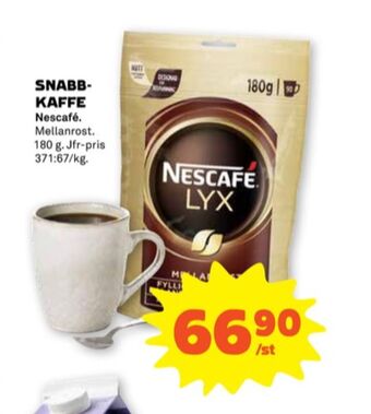 Stora Coop Nescafé lyx instant kaffe erbjuda