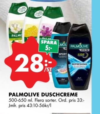 ÖoB Palmolive duschtvål erbjuda