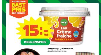 Stora Coop Coop crème fraiche erbjuda